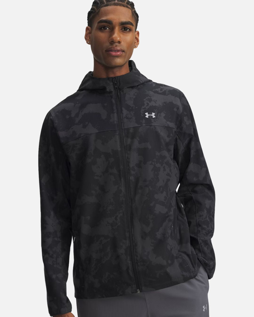 Veste Under Armour Running Velociti Pro Storm - Noir/Gris Camouflage